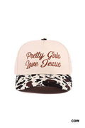 Pretty Girls Love Jesus Two Tone Cotton Hat SI-29249
