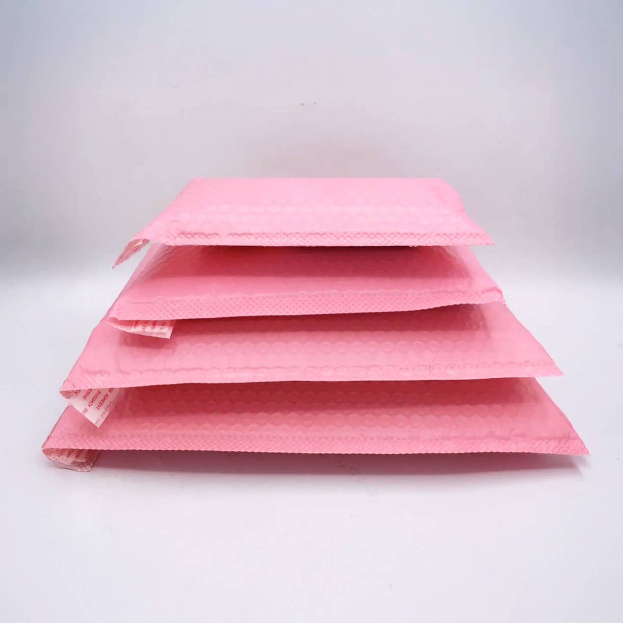 25pcs, 4 sizes Pink Self-seal Adhesive Padded Bubble Mailer