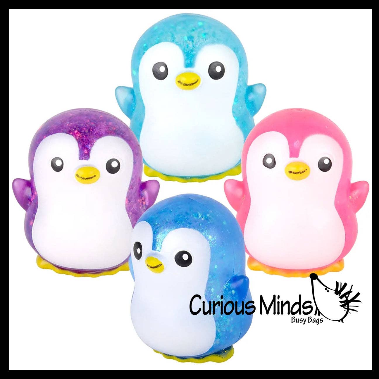 1 Penguin Shaped Thick Glue/Gel Syrup Molasses Stretch Ball
