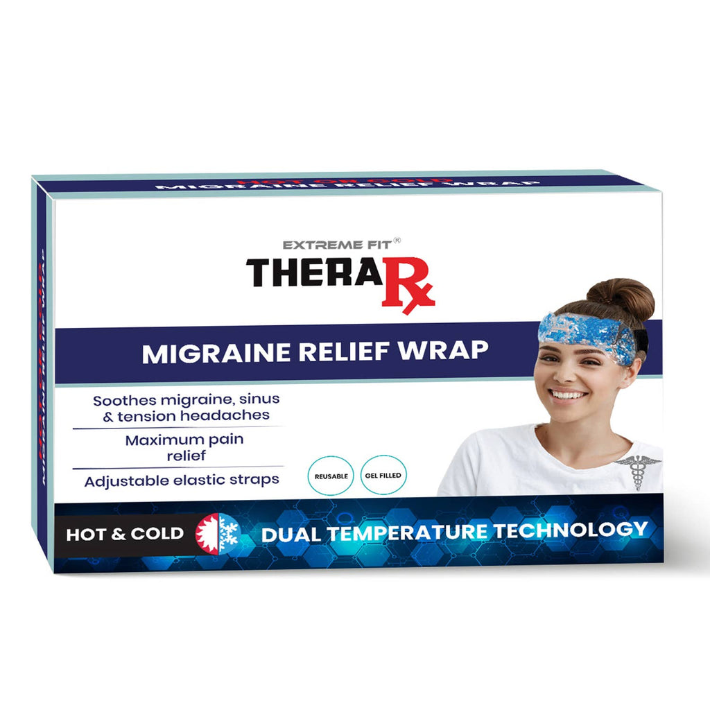 Hot Cold Therapy Eye Mask & Headband Wrap for Migraines