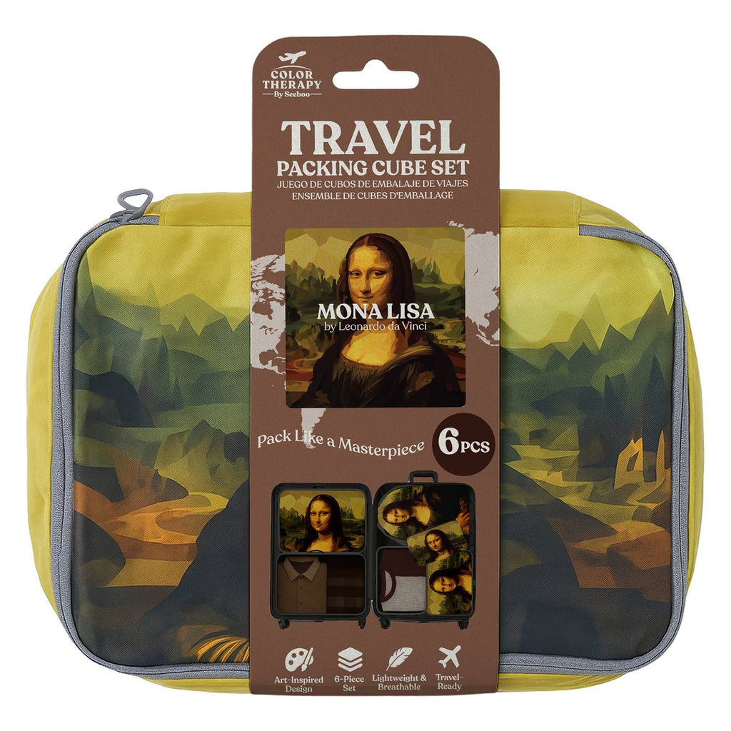 6-Pc Packing Cubes Set–Lightweight Travel Luggage Organizer
