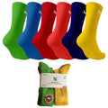 6-Pairs: DRI-TECH EVERYDAY WEAR CREW LENGTH SOCKS - BRIGHT