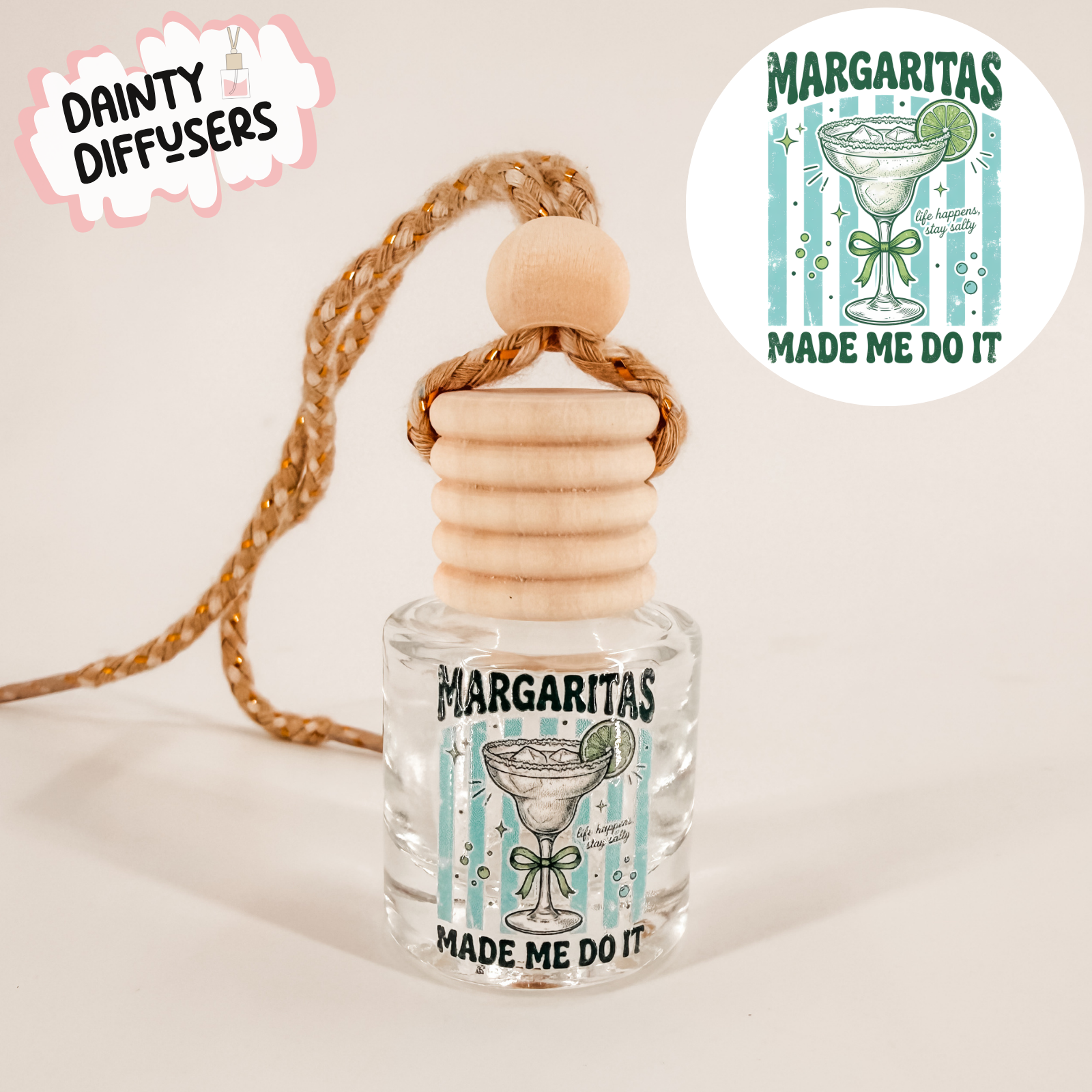 Margaritas Made Me Do It Car Diffuser