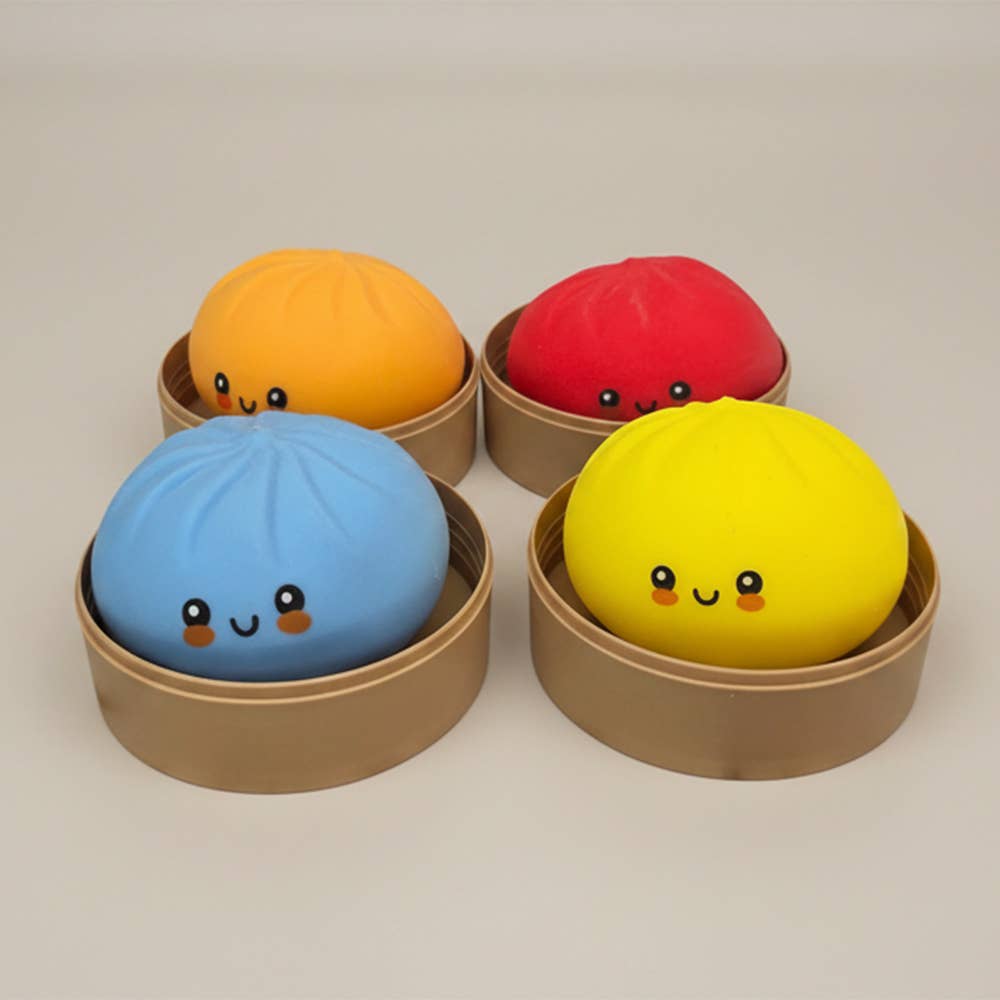 12PCS - Rainbow Squishy Mystery Dumpling Stress Relief Squeeze Toy