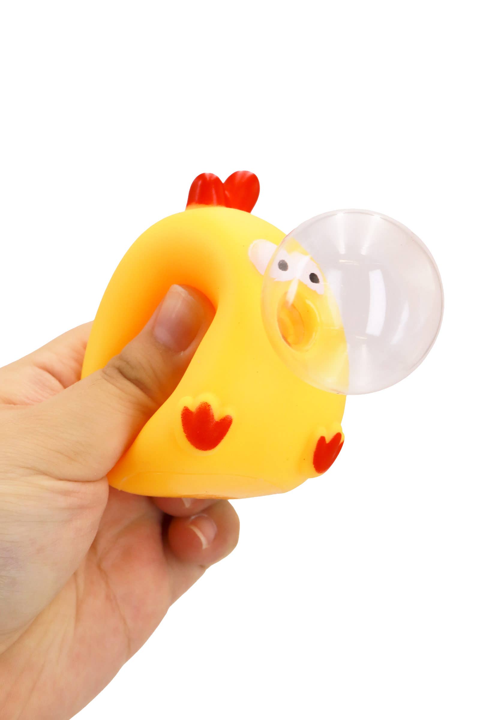 Bubble Blowing Chubby Yellow Chick Squishy Toy