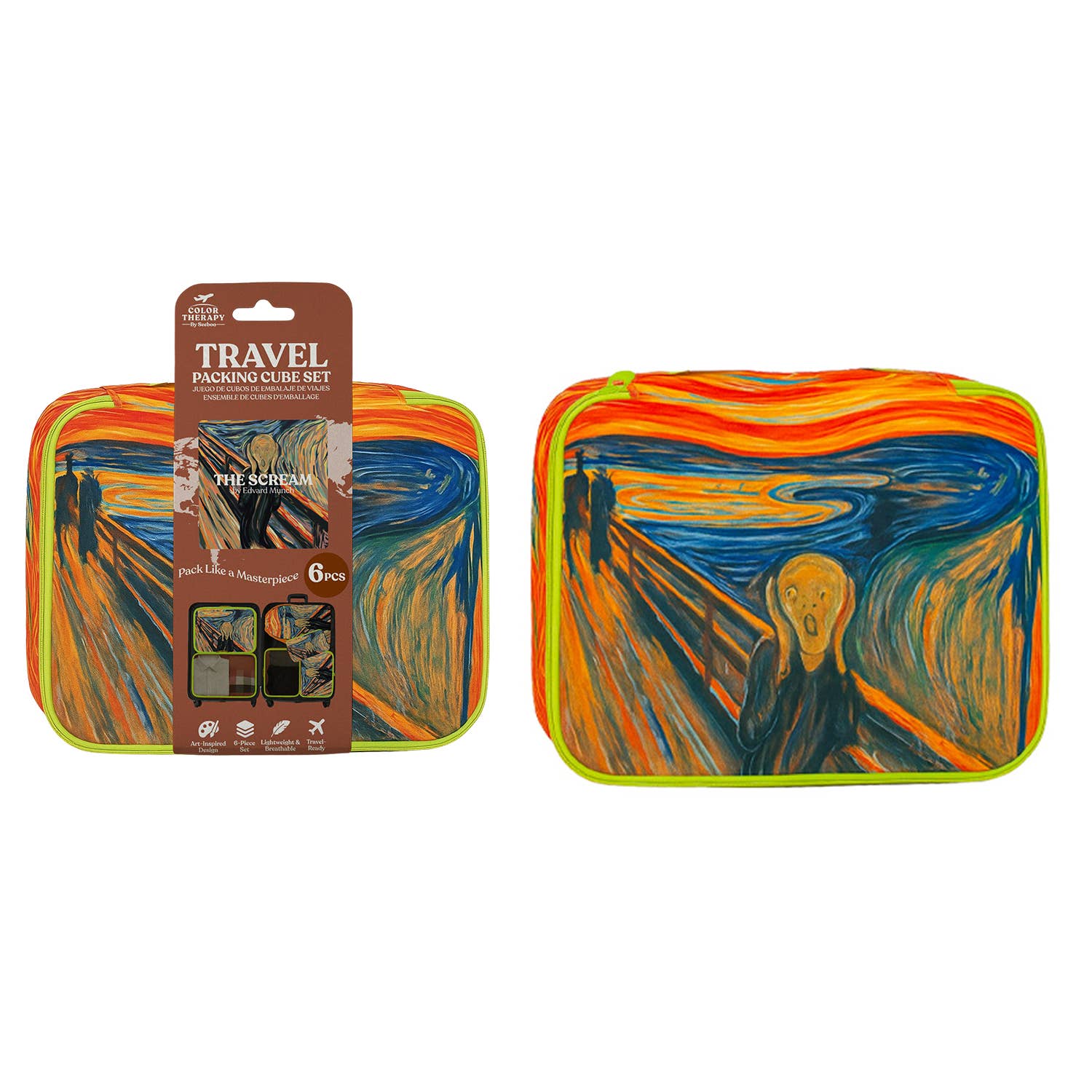 6-Pc Packing Cubes Set–Lightweight Travel Luggage Organizer