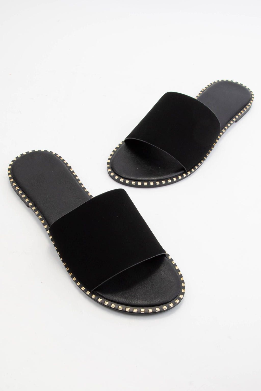 MICAH-1 METAL TIP EMBELLISHED OUTSOLE SLIDE SANDAL
