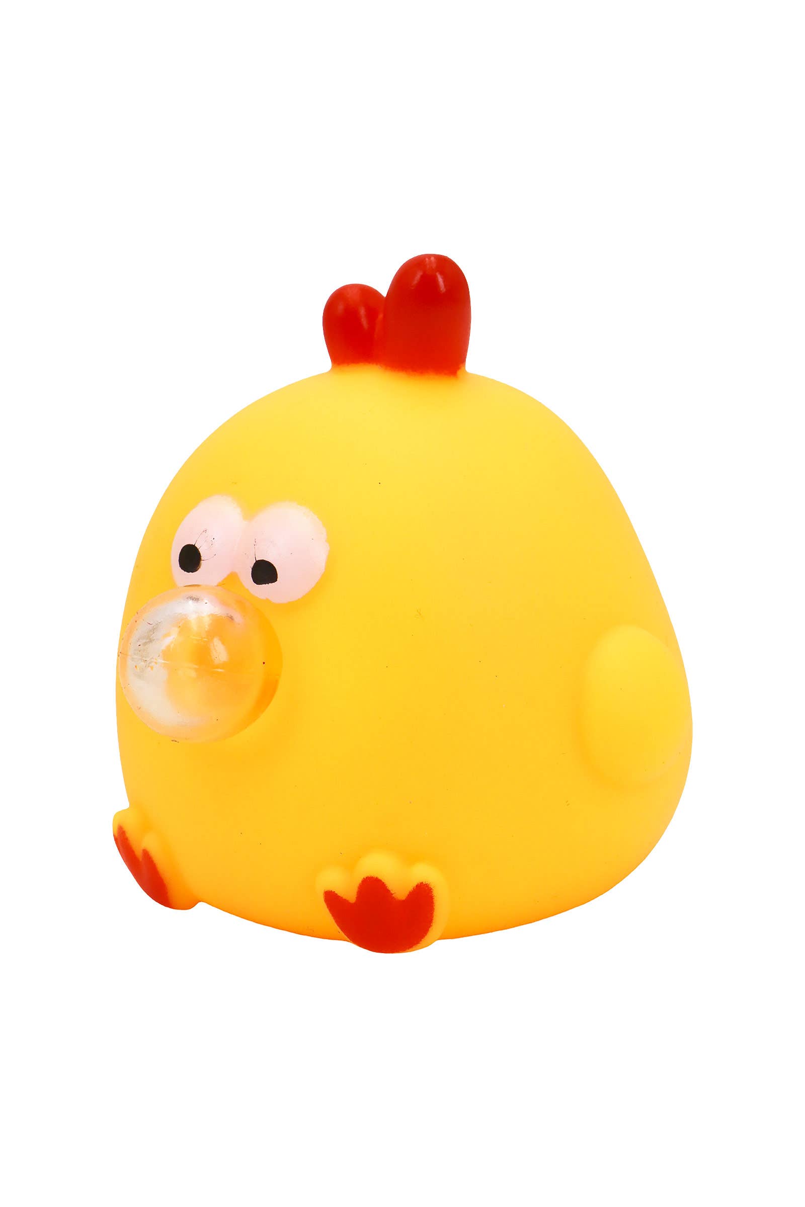 Bubble Blowing Chubby Yellow Chick Squishy Toy
