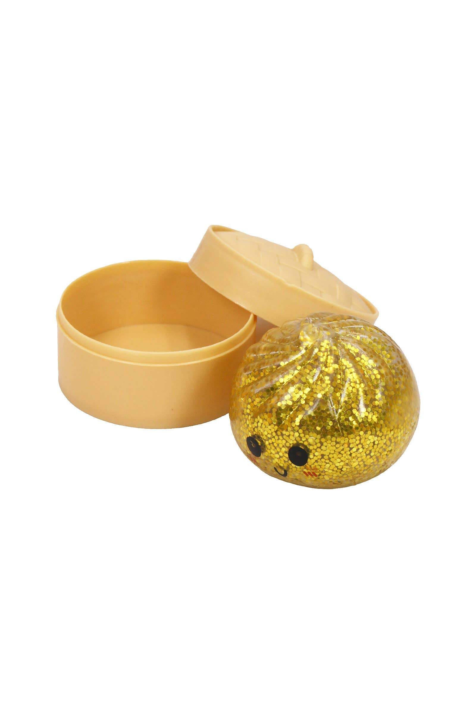Mini Dumpling Glitter Water Bead Filled Squishy - 2 Inch