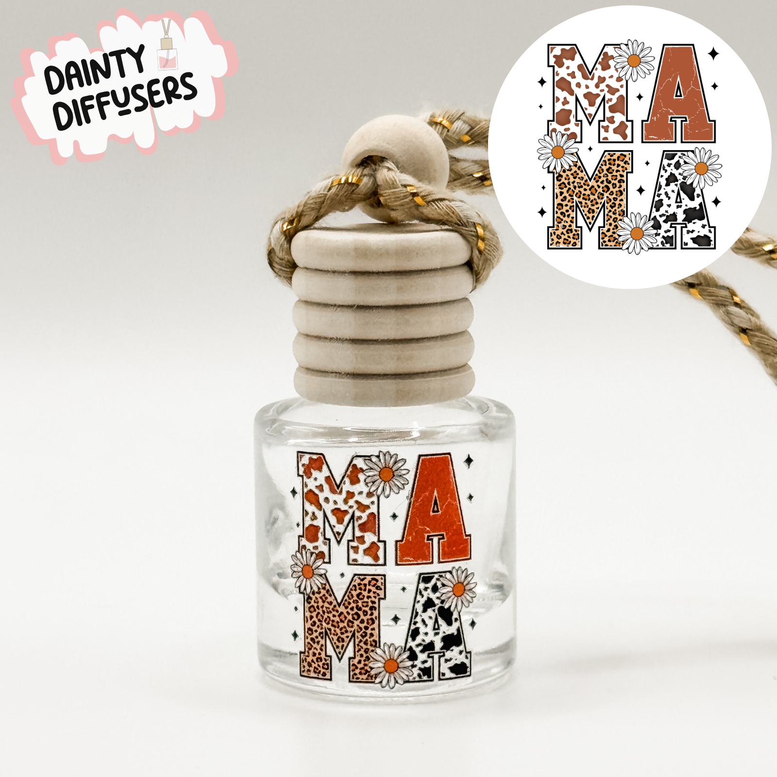 Animal Print Mama Car Diffuser