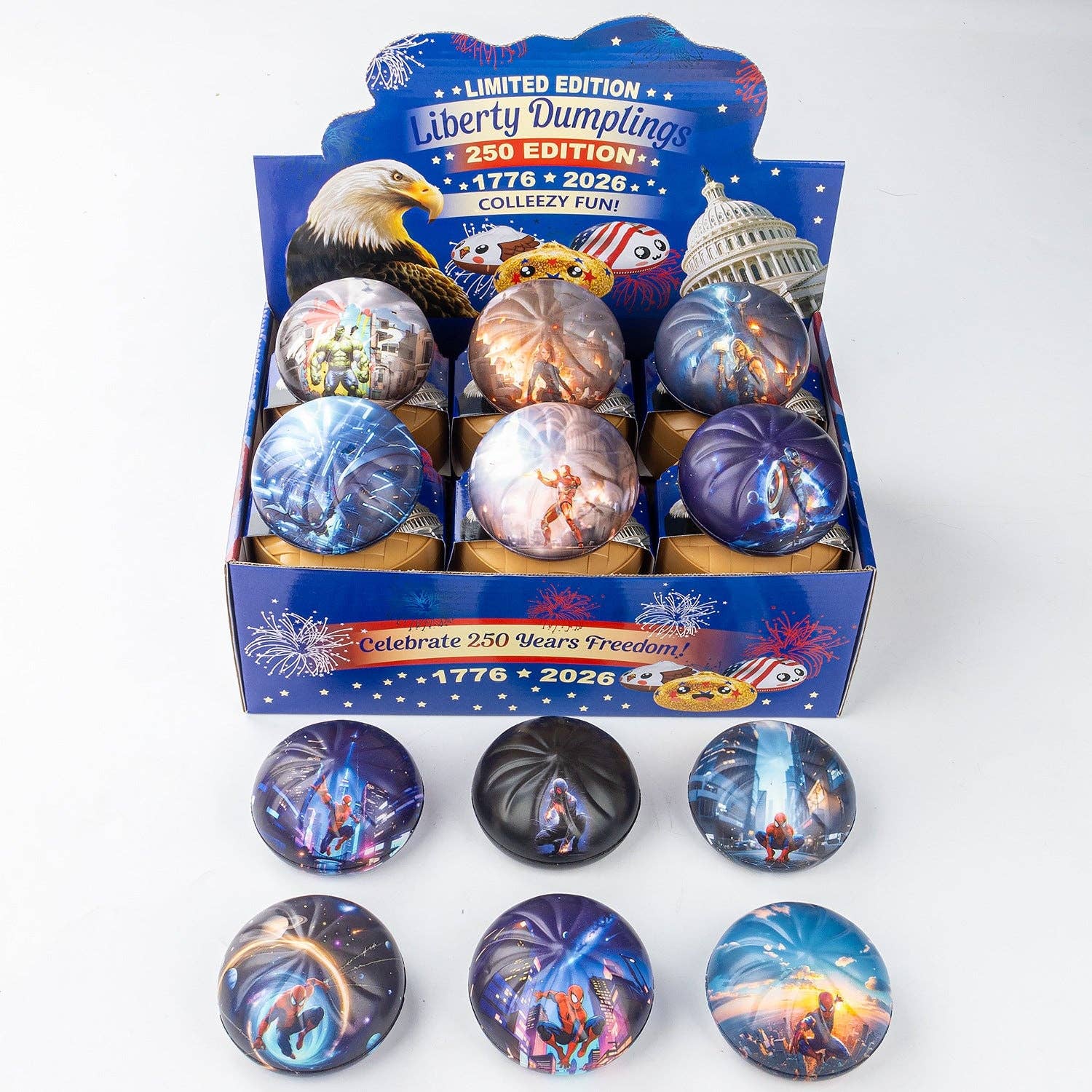 Dumpling Squishy Sensory Fidget Toys 12-Pack