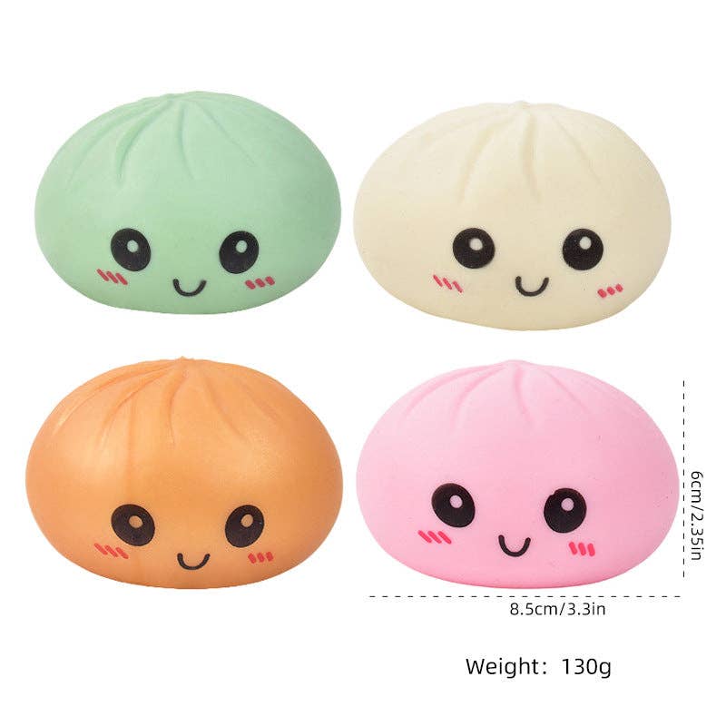 Cartoon Jumbo Mystery Squishy Dumpling Realistic Steamed Bun Stress Relief Squeeze Toy