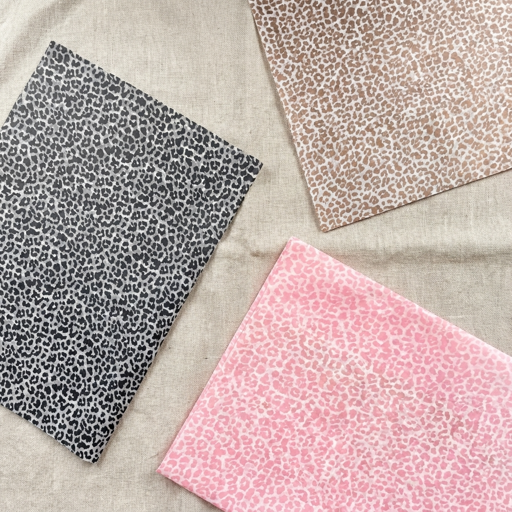150pc, 28x20" Leopard print 17g Wrapping Tissue Paper Sheet