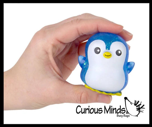 1 Penguin Shaped Thick Glue/Gel Syrup Molasses Stretch Ball