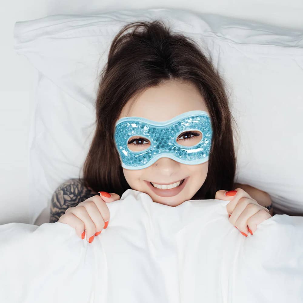 Hot Cold Therapy Eye Mask & Headband Wrap for Migraines