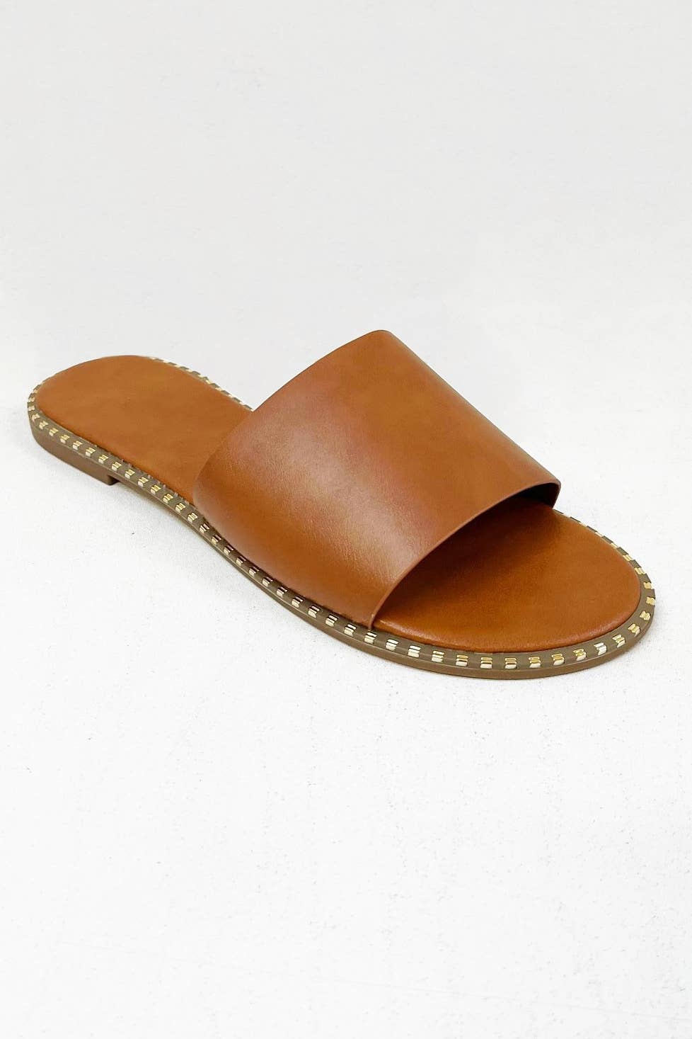 MICAH-1 METAL TIP EMBELLISHED OUTSOLE SLIDE SANDAL