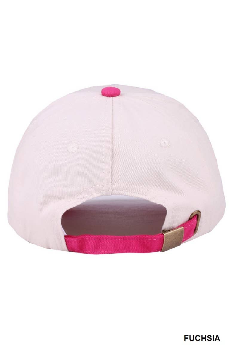 `Two Tone Canvas Cotton Cap