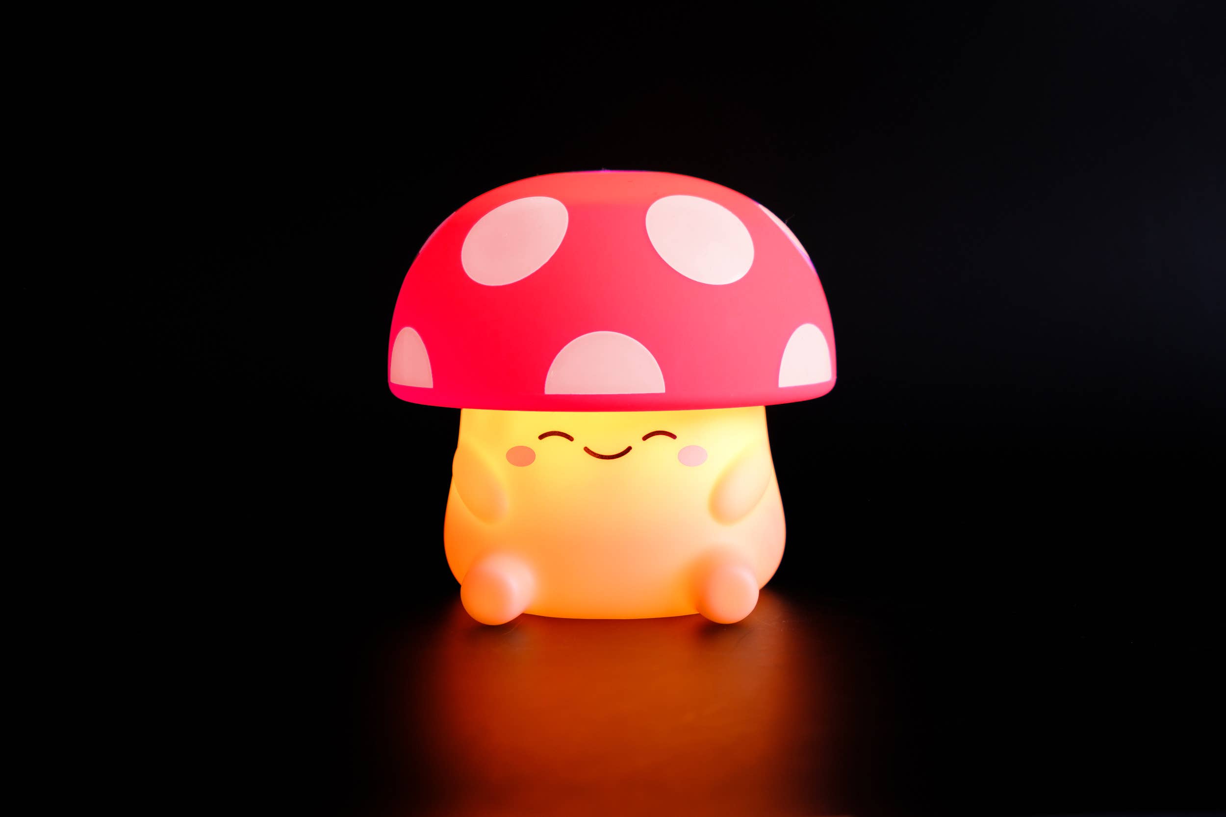 Mushi Ambient Mushroom Night Light - Squishy Silicone USB-C