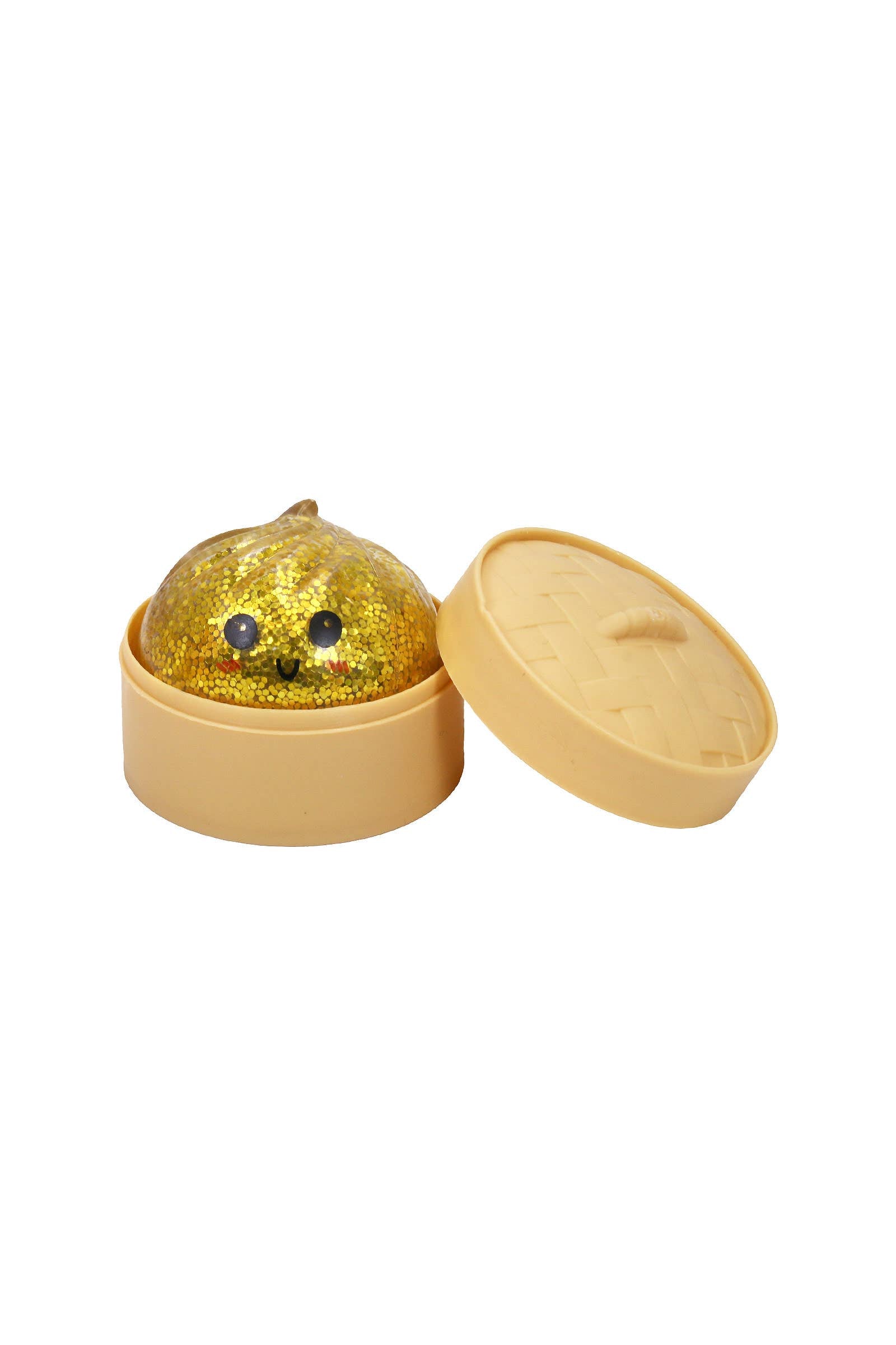 Mini Dumpling Glitter Water Bead Filled Squishy - 2 Inch