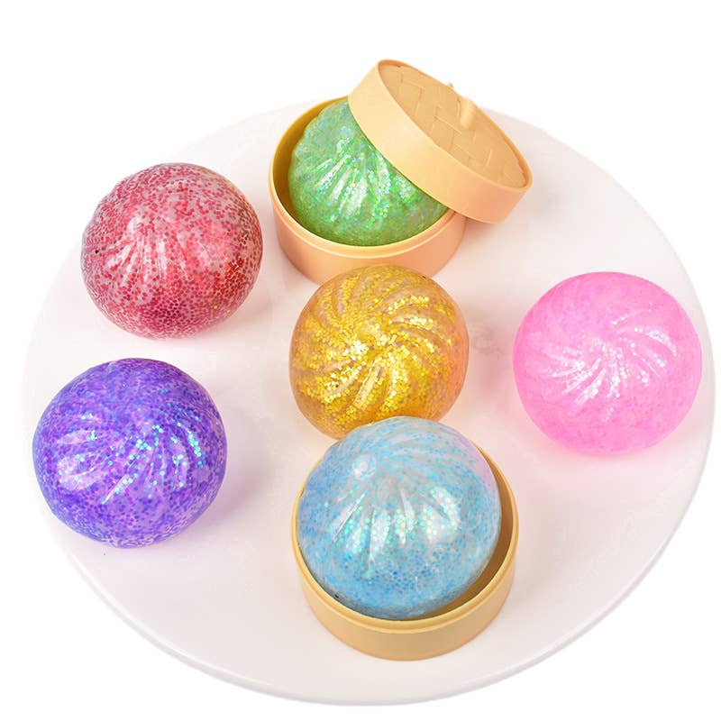Cartoon Jumbo Mystery Squishy Dumpling Realistic Steamed Bun Stress Relief Squeeze Toy