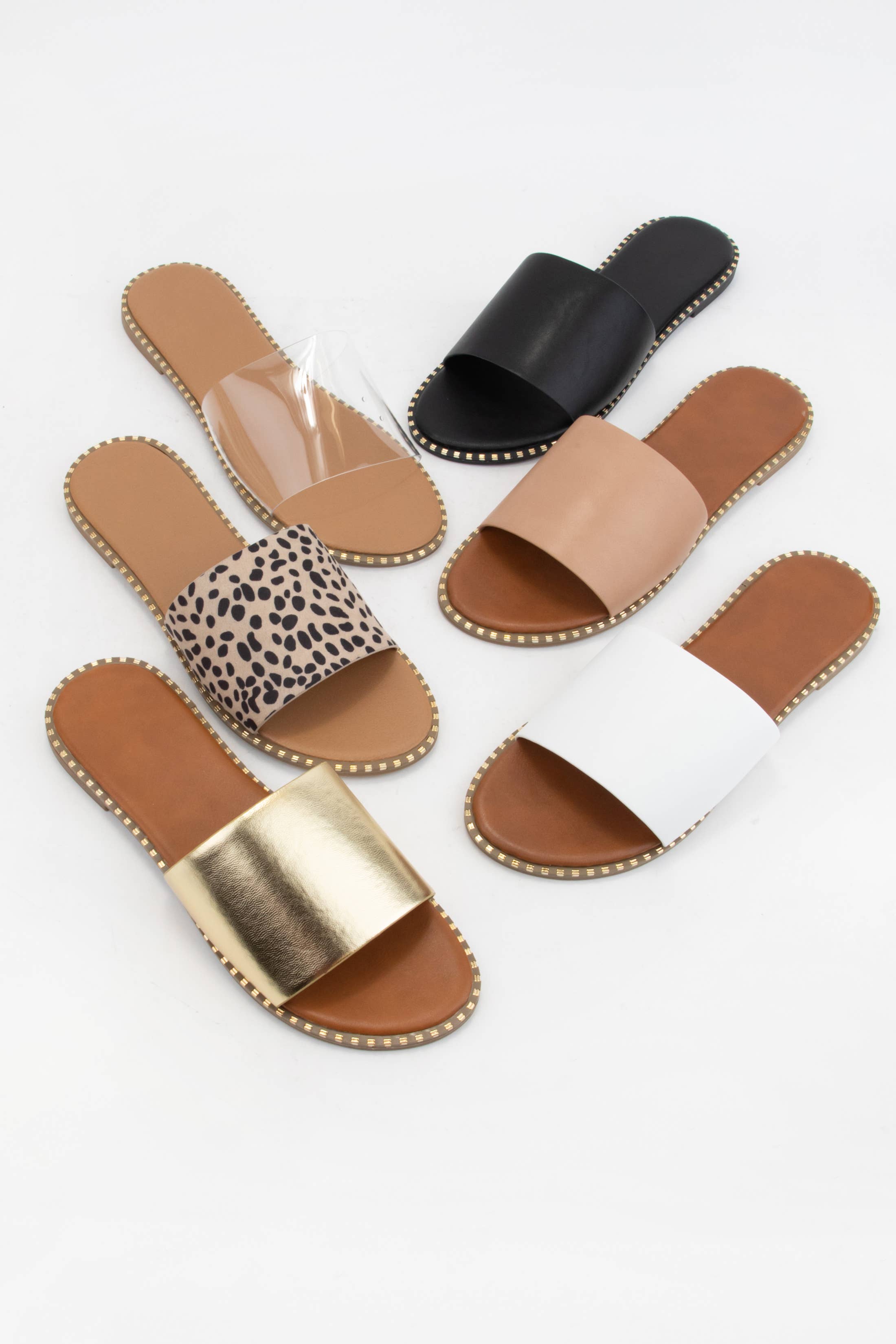 MICAH-1 METAL TIP EMBELLISHED OUTSOLE SLIDE SANDAL