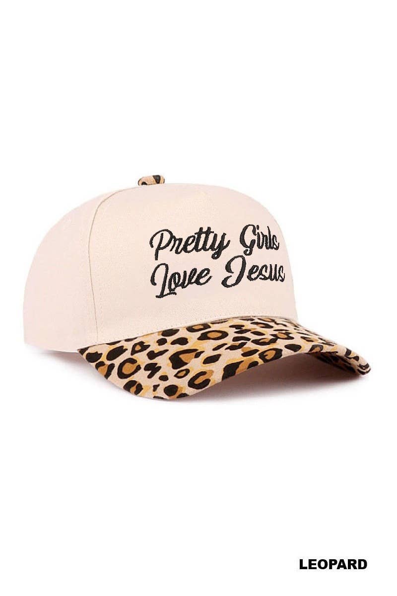 Pretty Girls Love Jesus Two Tone Cotton Hat SI-29249