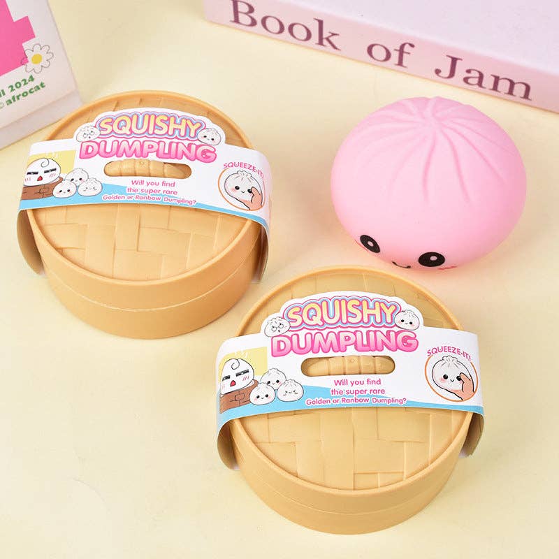 Cartoon Jumbo Mystery Squishy Dumpling Realistic Steamed Bun Stress Relief Squeeze Toy