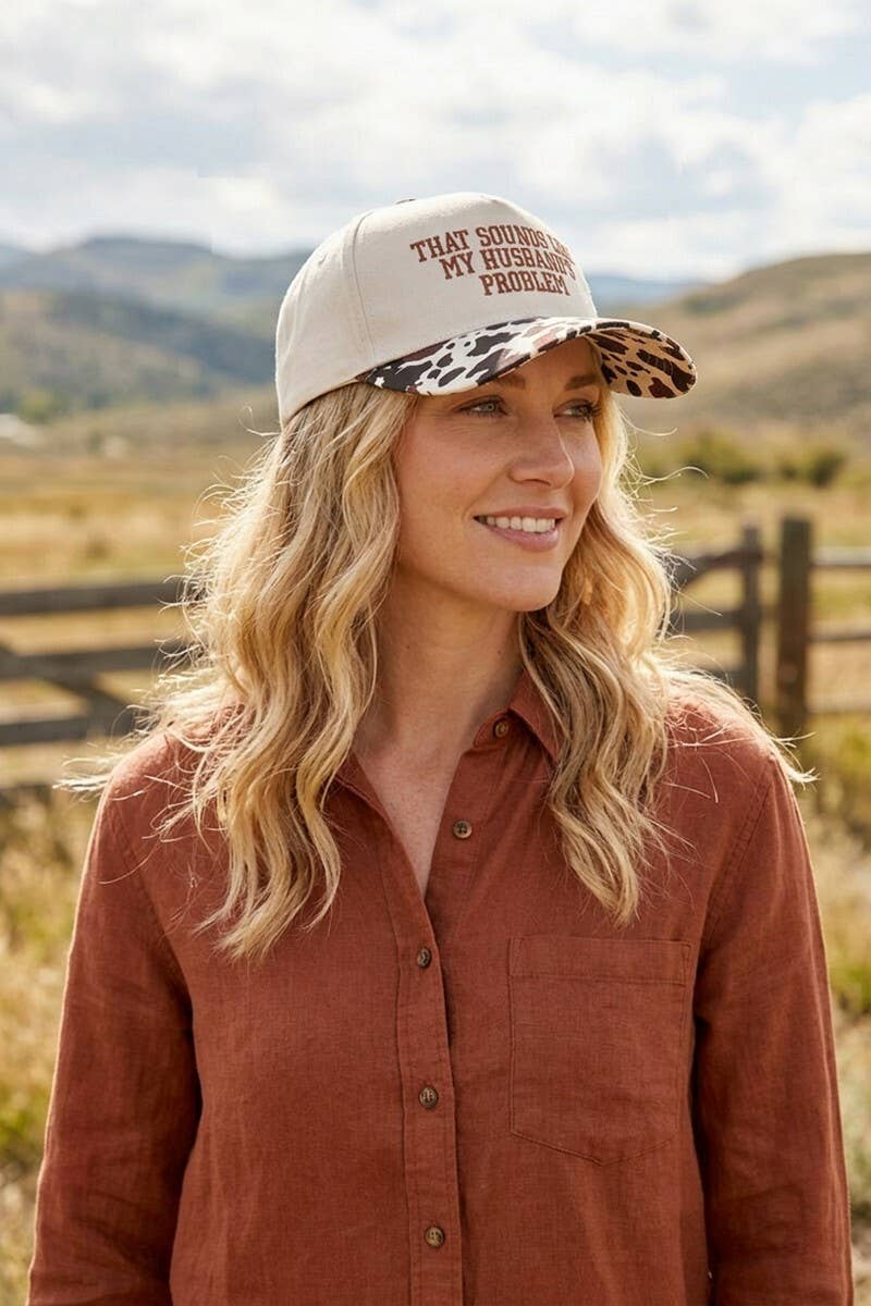 That Sounds Like My Husband’s Problem Two Tone Cotton Hat