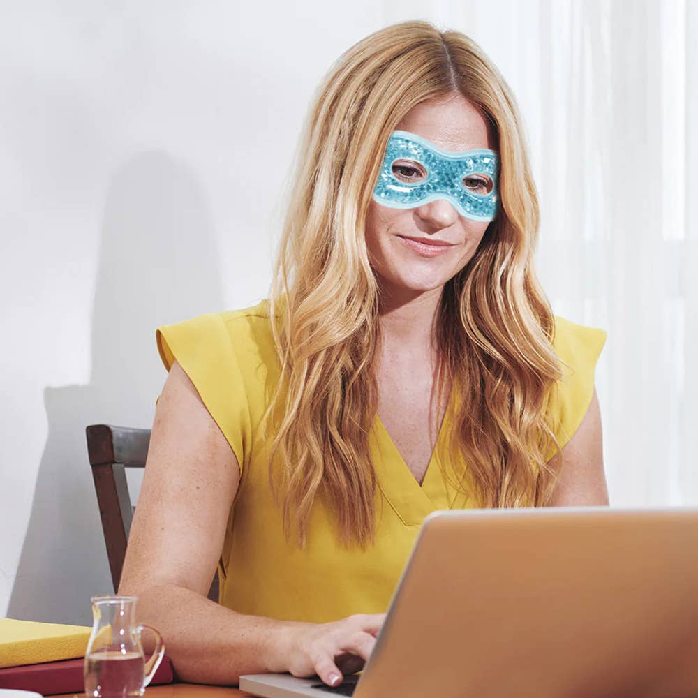 Hot Cold Therapy Eye Mask & Headband Wrap for Migraines