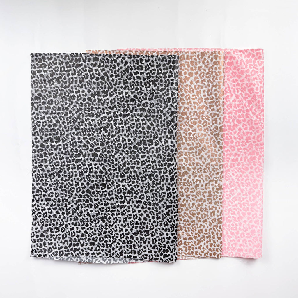 150pc, 28x20" Leopard print 17g Wrapping Tissue Paper Sheet