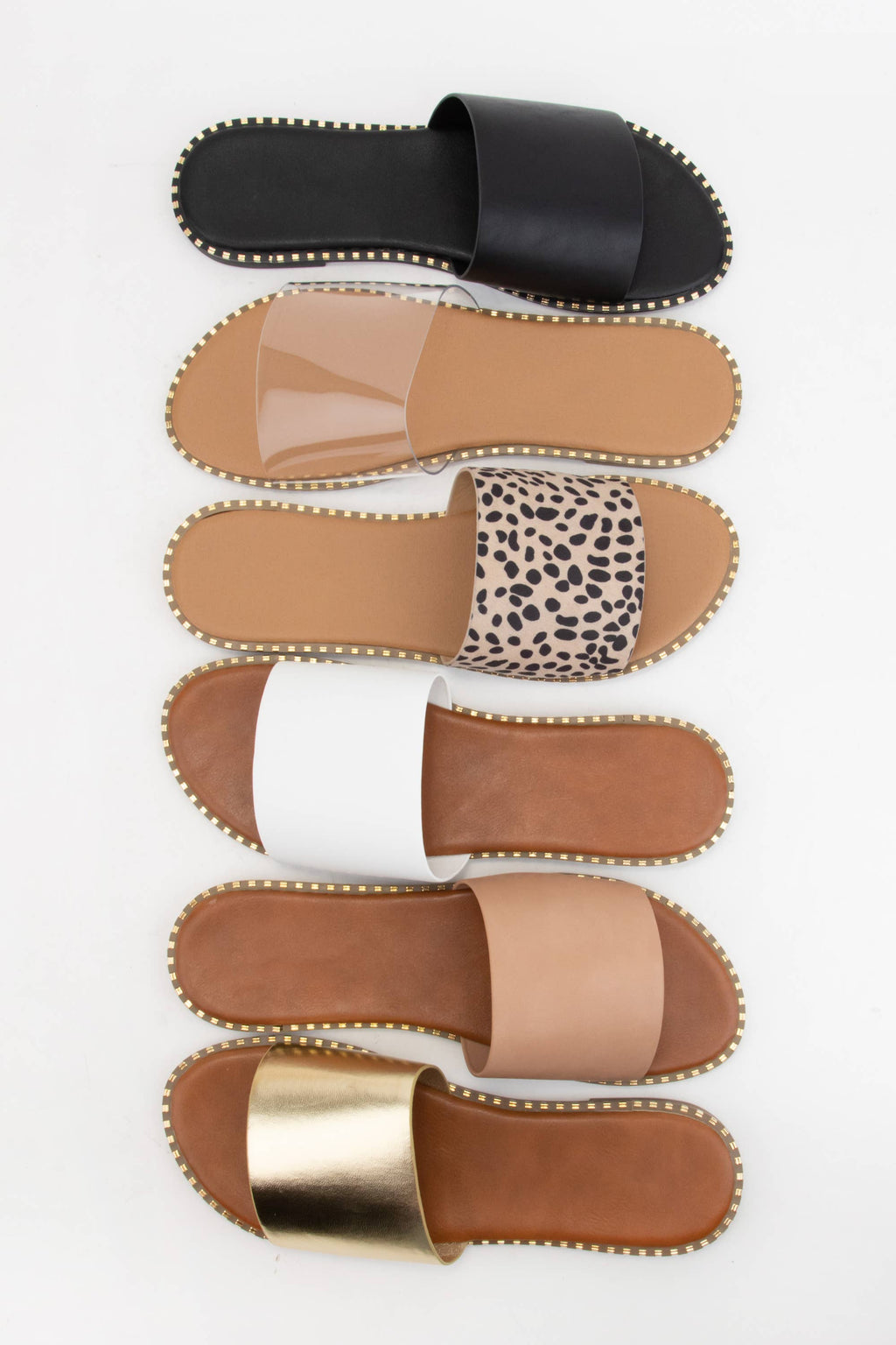 MICAH-1 METAL TIP EMBELLISHED OUTSOLE SLIDE SANDAL