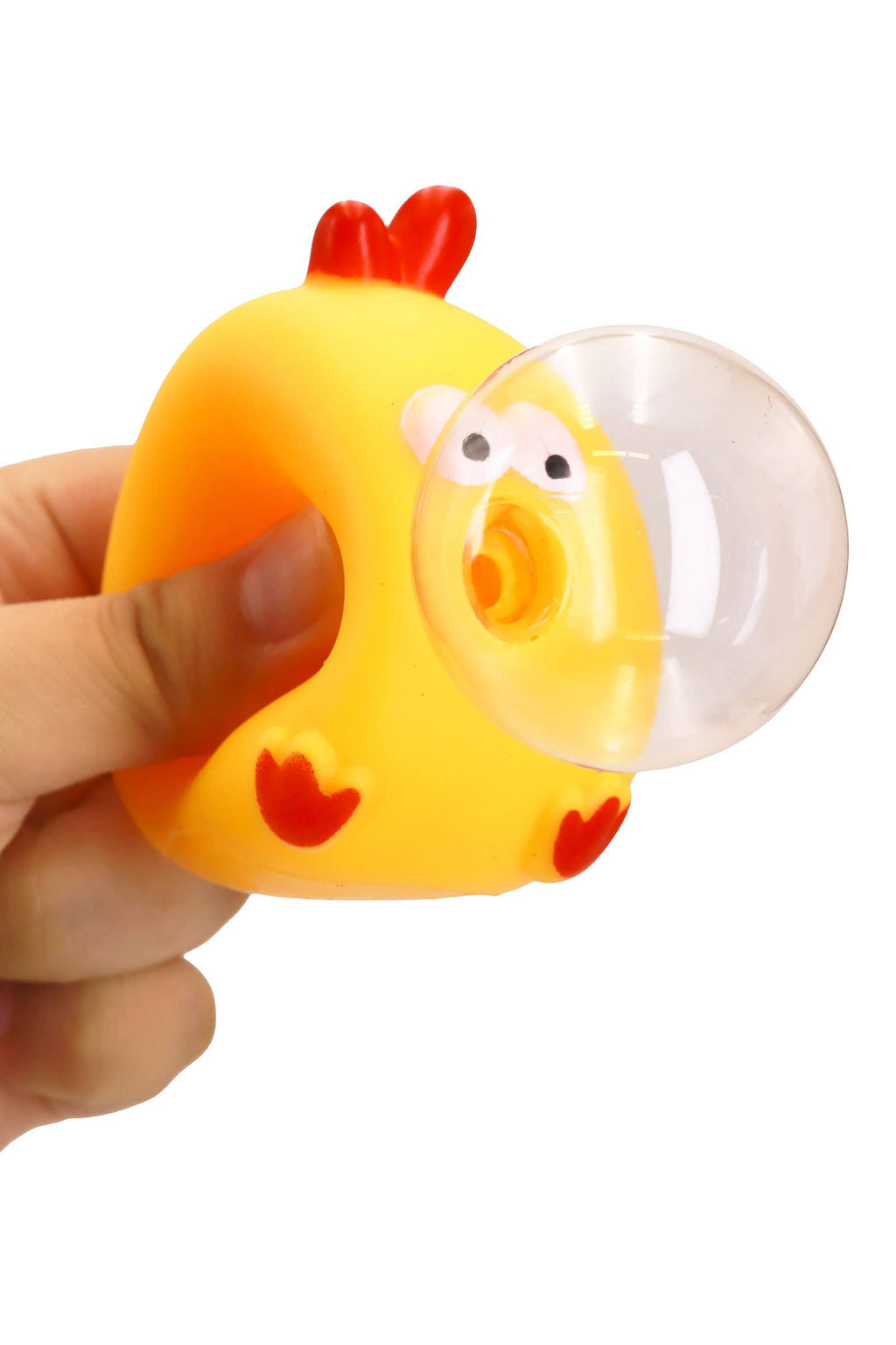 Bubble Blowing Chubby Yellow Chick Squishy Toy