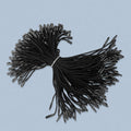 200pc, 8" Reusable Black Natural Cotton String Tag Fasteners