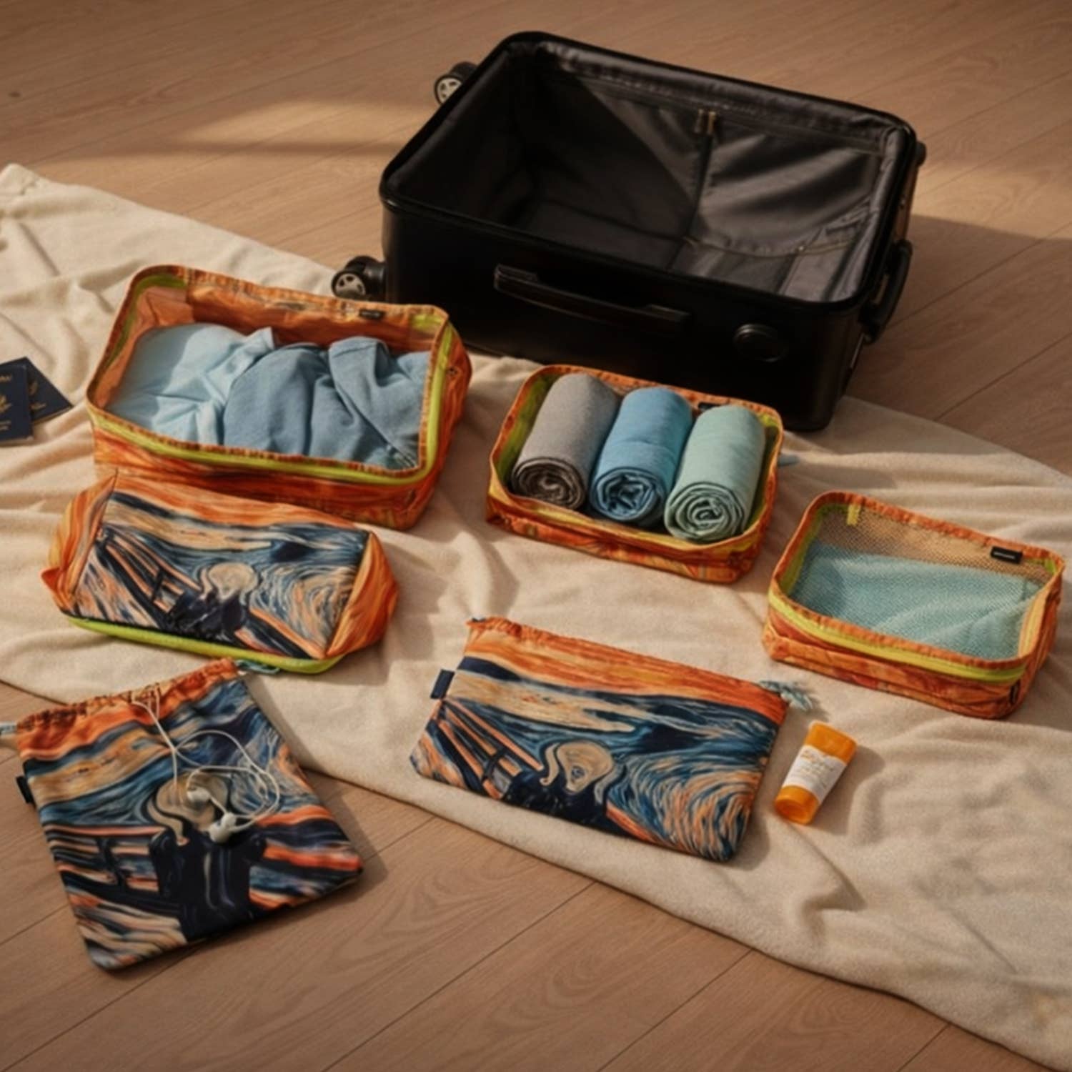 6-Pc Packing Cubes Set–Lightweight Travel Luggage Organizer