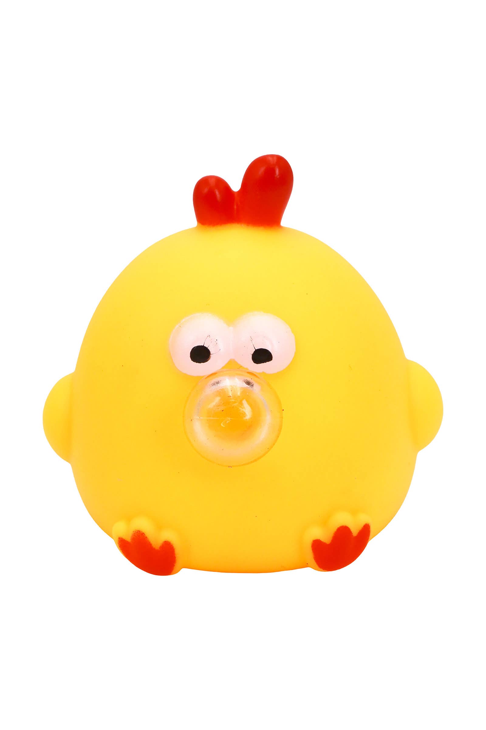 Bubble Blowing Chubby Yellow Chick Squishy Toy