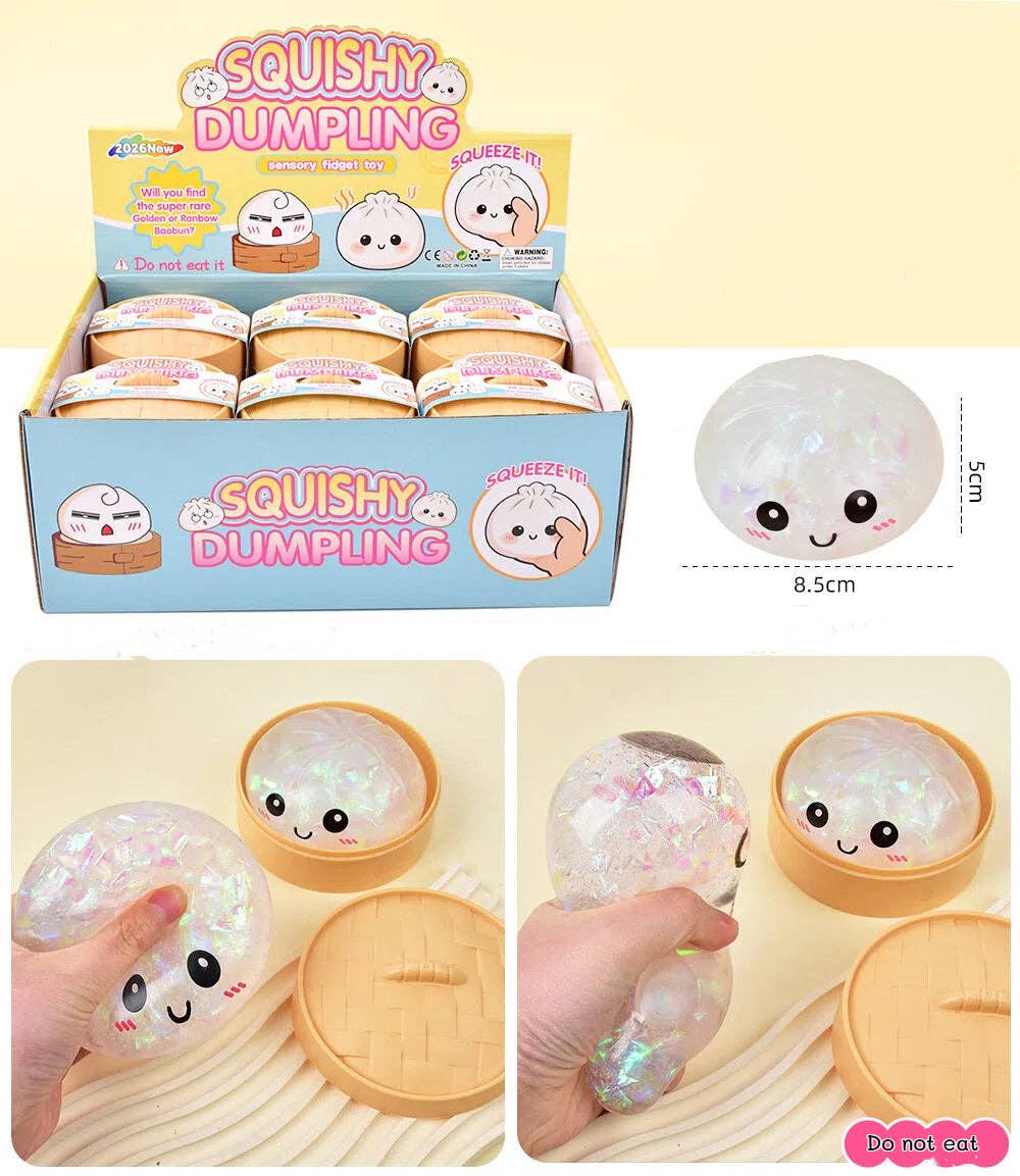 Cartoon Jumbo Mystery Squishy Dumpling Realistic Steamed Bun Stress Relief Squeeze Toy