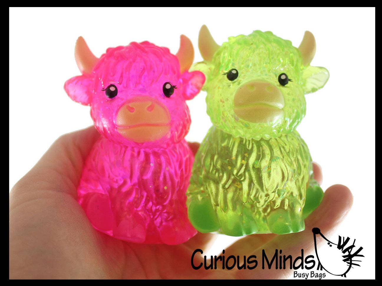 Highland Cow Shaped Ball - Thick Glue/Gel Syrup Molasses Stretch Ball Maltose- Ultra Squishy and Moldable Slow Rise Relaxing Sensory Fidget Stress Toy