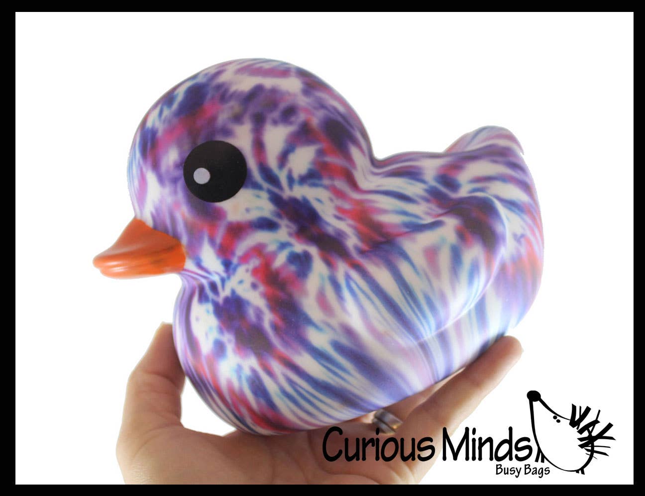1 Jumbo Tie Dye Rubber Ducks - Rubber Duckies - Cute Novelty