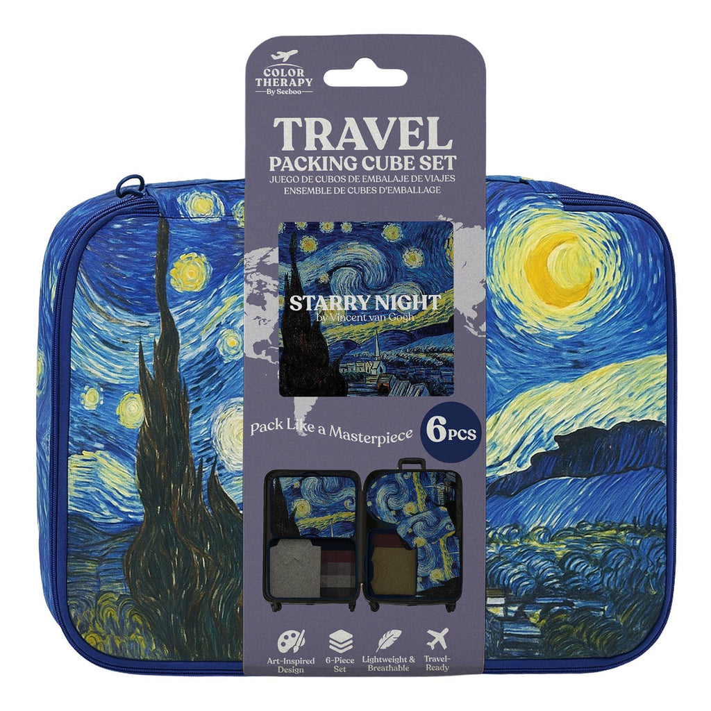 6-Pc Packing Cubes Set–Lightweight Travel Luggage Organizer