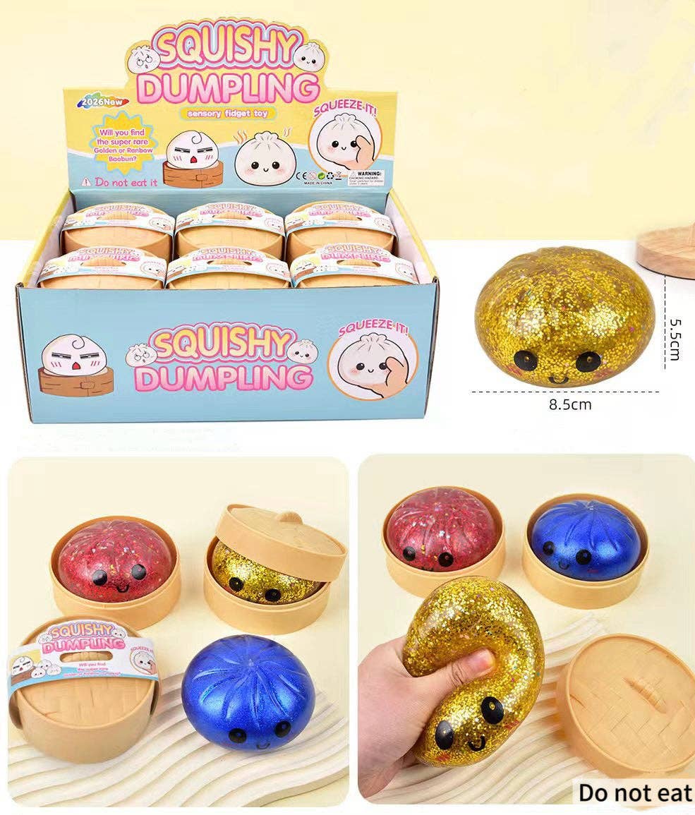 Cartoon Jumbo Mystery Squishy Dumpling Realistic Steamed Bun Stress Relief Squeeze Toy